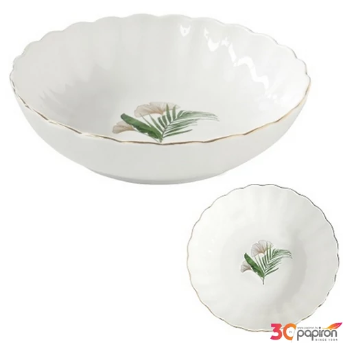 Tányér mély porcelán 20cm, Exotique