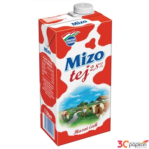 Tej tartós Mizo 2, 8% 1L visszazárható doboz KHTEJMIZO28