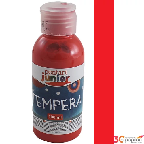 Tempera 100ml Pentart junior tűzpiros