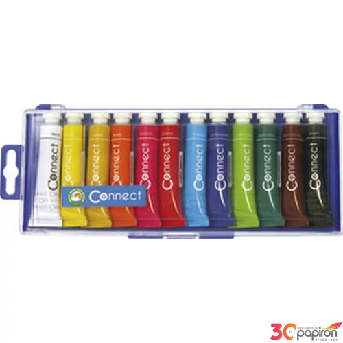 Tempera 12-es Connect 12x12ml, PVC dobozban iskolaszezonos termék MINŐSÉGI