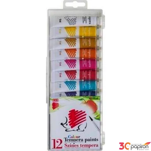 Tempera 12 ICO Süni iskolaI tempera 12x12ml iskolaszer- tanszer