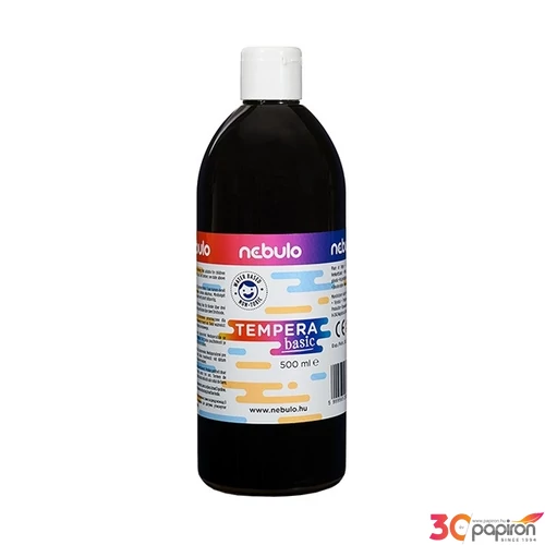 Tempera 500ml Nebulo fekete Iskolaszer Nebulo NTF-500-FK