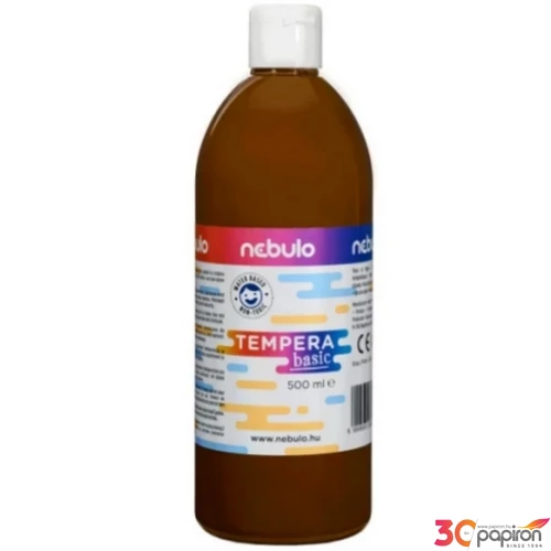 Tempera 500ml Nebulo barna Iskolaszer Nebulo NTF-500-BA