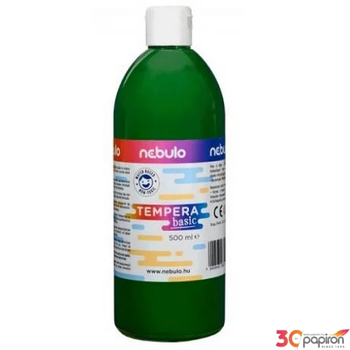 Tempera 500ml Nebulo zöld Iskolaszer Nebulo NTF-500-ZO