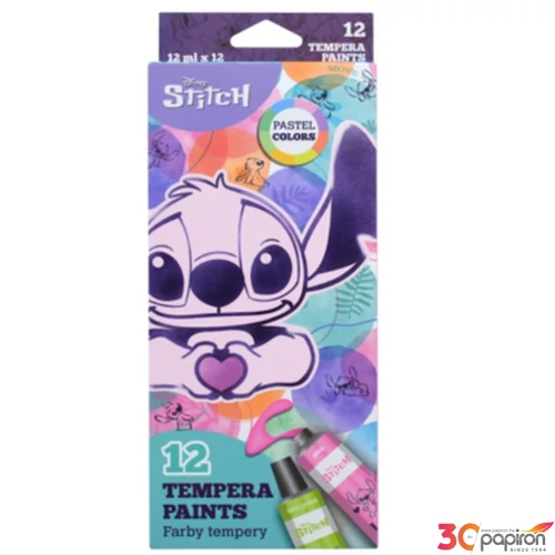 Tempera Stitch tubusos 12ml 12 pasztelszín Colorino