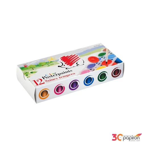 Tempera tégelyes ICO Süni 12x25ml iskolaszer- tanszer