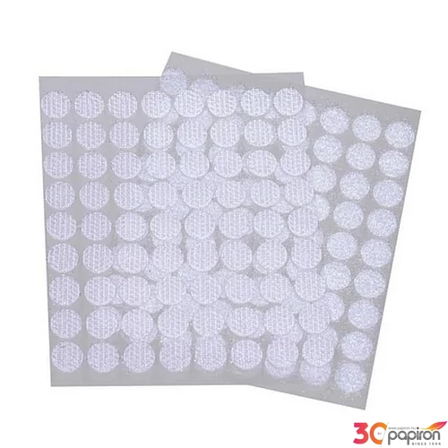 Tépőzár öntapadós kerek 1cm-es 72pár/csomag 