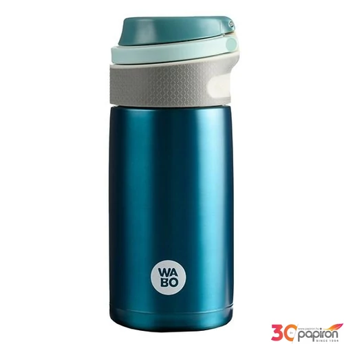 Termosz Wabo 350ml acél, fedeles, kék