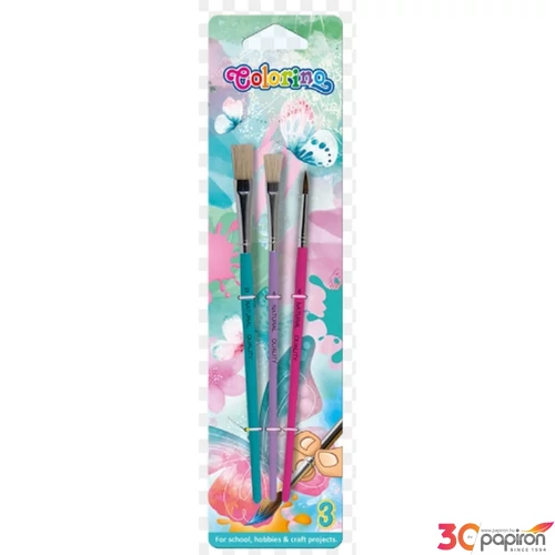 Ecset készlet Colorino Follow Your Dreams lapos 12,8,6 kerek 3db-os szett