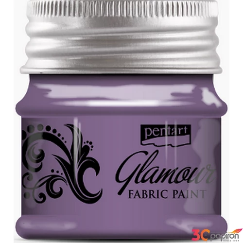 Textilfesték glamour 50ml Pentart 50ml lilaezüst