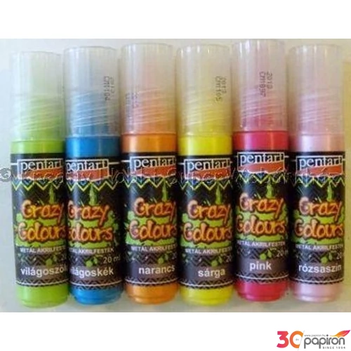 Textilfesték metál 20ml Pentart világoskék 5584