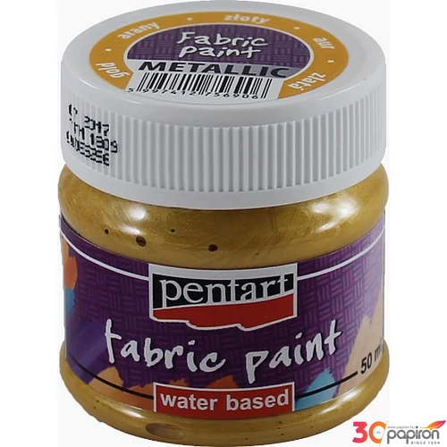 Textilfesték metál 50ml Pentart arany