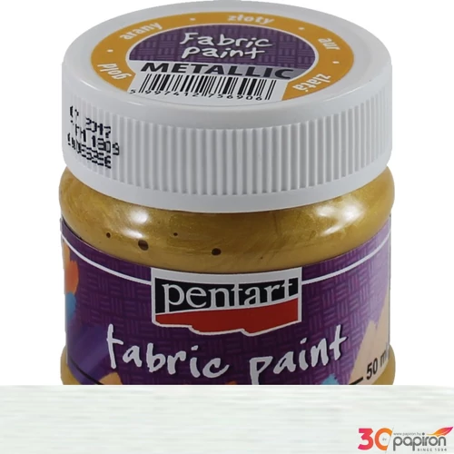 Textilfesték metál 50ml Pentart gyöngyház fehér