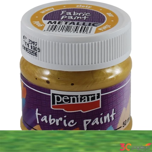 Textilfesték metál 50ml Pentart zöld