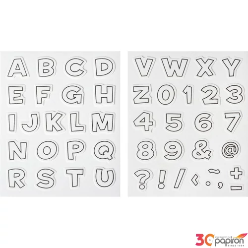Textilnyomda HEYDA 47db-os moosgumiból  ABC    204888670
