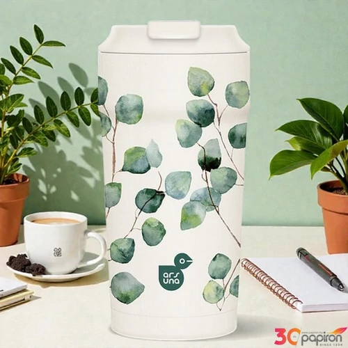 Thermo bögre 470ml Ars Una Botanic Leaf 56653960 6órán át melegen tart