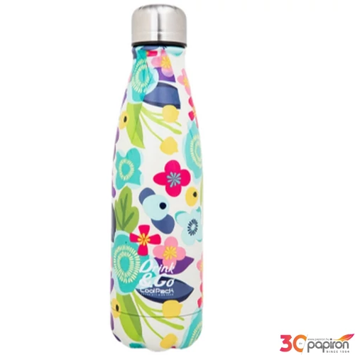 Thermo kulacs Flower me 500ml , rozsdamentes acél,duplafalú
