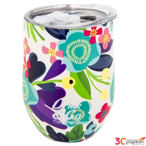 Thermo pohár Flower me 350ml , rozsdamentes acél,duplafalú