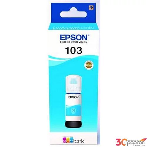 Tinta Epson T00S24A L3110, L3150, L1110 nyomtatókhoz, EcoTan cián, 65 ml