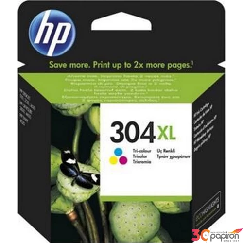 Tintapatron HP304XL N9K07AE BA3 színes, 300oldal DeskJet 3720,3730 nyomtatókhoz