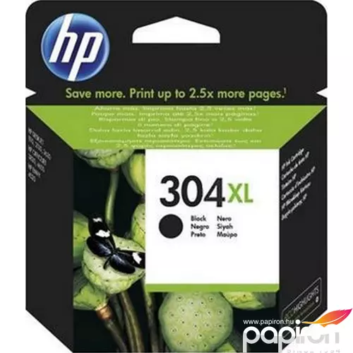 Tintapatron HP304XL N9K08AE BA3 fekete, 300oldal DeskJet 3720,3730 nyomtatókhoz