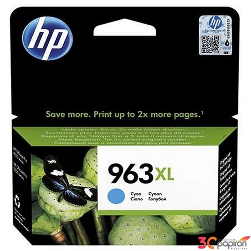 Tintapatron HP 963XL cián OfficeJet Pro 9010,9020 nyomtatókhoz kék 1600 oldal