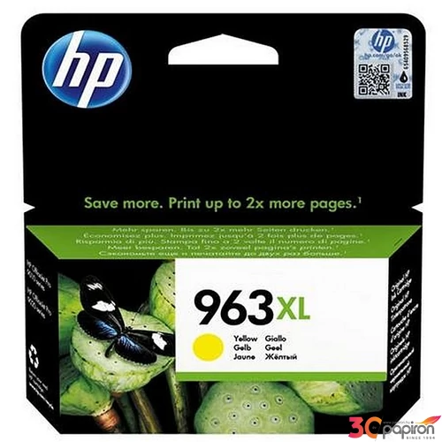 Tintapatron HP 963XL yellow OfficeJet Pro 9010,9020 nyomtatókhoz sárga, 1600 oldal