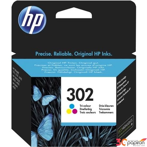 Tintapatron HP F6U65AE színes, 302 színes, 4ml DeskJet 2130 géphez