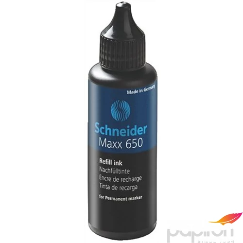 Marker utántöltő Schneider alkoholos Maxx 230,233, 280 50ml fekete Írószerek SCHNEIDER 165001