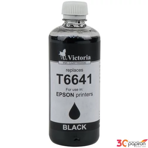 Tintapatron Victoria T6641 fekete 100ml L100, 200mfp géphez