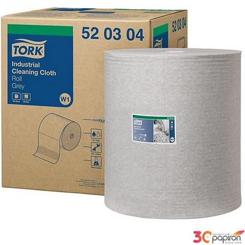 Tisztítókendő ipari 1 2 rétegű 950lap W1 rendszer TORK szürke