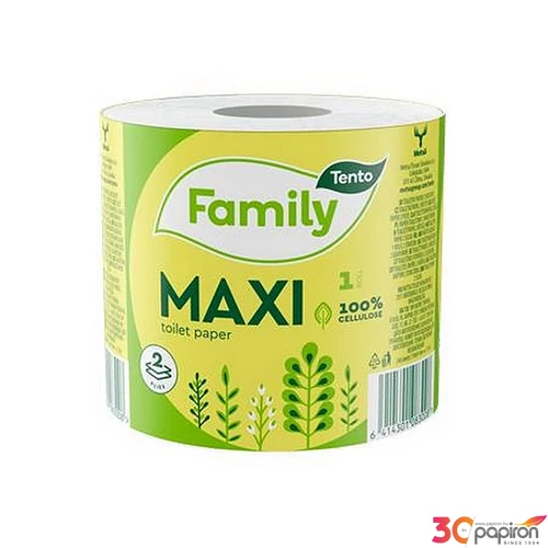 Toalettpapír 2 2 rétegű kistekercses 64 tekercs TENTO Family Maxi