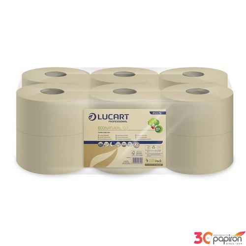 Toalettpapír 2 2 rétegű nagytekercses 160m 19cm átmérő LUCART EcoNatura 19 J