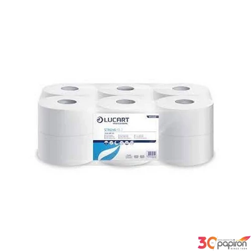 Toalettpapír 2 rétegű 100 % cellulóz 12 tekercs/karton 19 J Strong Lucart_812202J hófehér