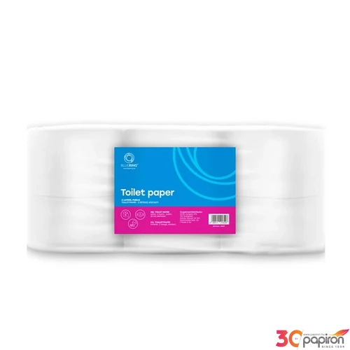 Toalettpapír 2 rétegű 100 % cellulóz 180 m/tekercs 12 tekercs/csomag_Bluering®_20C180P hófe