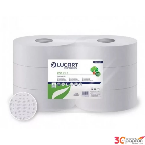 Toalettpapír 2 rétegű 6 tekercs/karton 23 J EcoLucart_812206 fehér
