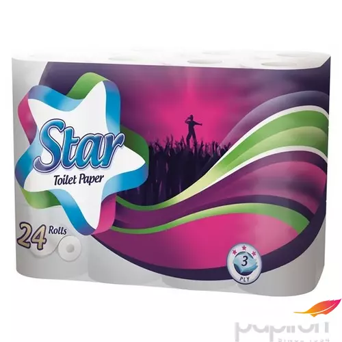 Toalettpapír 3rétegű 24 tekercses Star
