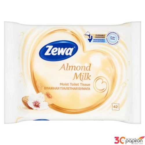 Toalettpapír nedves Zewa 42db ZEWA mandulatej KHHZ29
