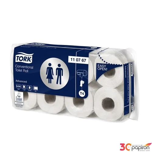 Toalettpapír T4 rendszer 2 2 rétegű 10,3cm átmérő Advanced TORK fehér