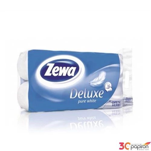 Toalettpapír 3rétegű Zewa 16 tekercses Deluxe fehér 3rétegű