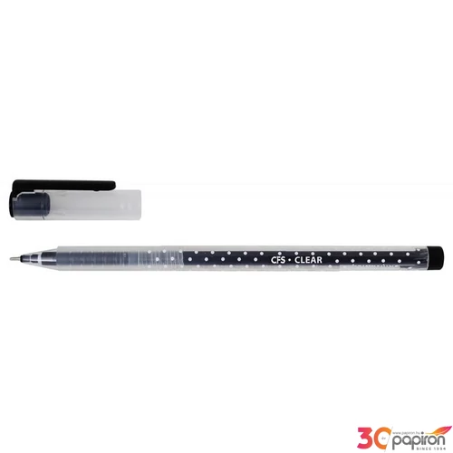 Toll CFS - Cool for School CLEAR 0,7mm kupakos golyóstoll Papiron, kék színű tinta