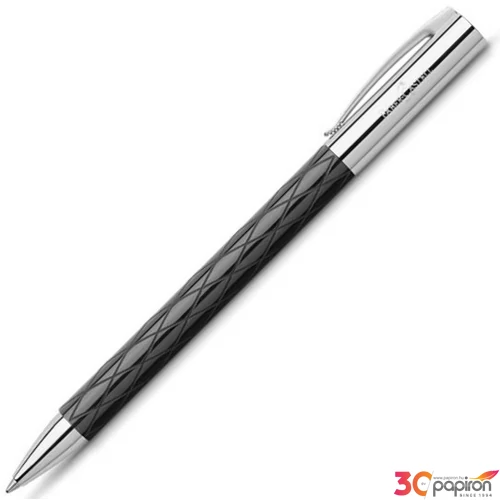 Faber-Castell golyóstoll Ambition rhombus fekete csavar mechanikával 148900