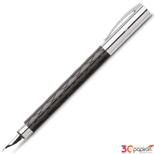 Faber-Castell töltőtoll Ambition -F- rhombus fekete 148923