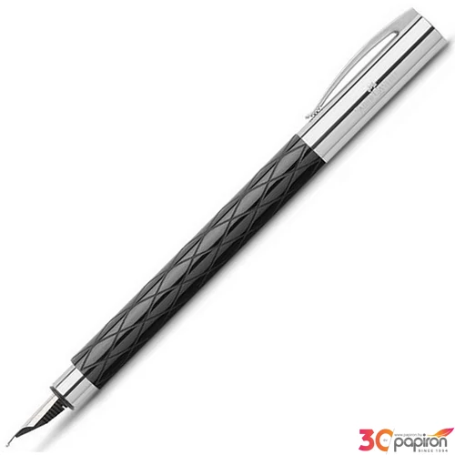 Faber-Castell töltőtoll Ambition -M- rhombus fekete 148920