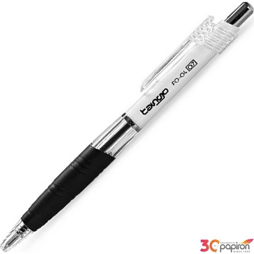 Toll golyós 0,35 Flexoffice Tango nyomógombos fekete Írószerek FLEXOFFICE FO-04BLACK