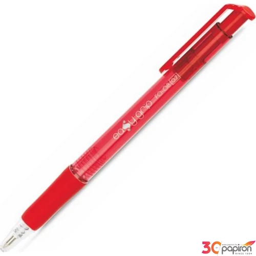 Toll golyós 0,4 Flexoffice EasyGrip nyomógombos piros Írószerek FLEXOFFICE FO-08RED