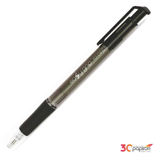 Toll golyós 0,4 Flexoffice. nyomógombos fekete tinta Írószerek FLEXOFFICE FO-08BLACK