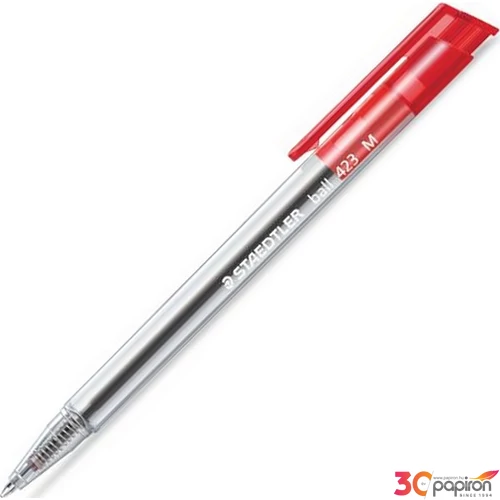 Toll golyós 0,5 Staedtler Ball 423 M kupakos piros Írószerek STAEDTLER 423 M-2