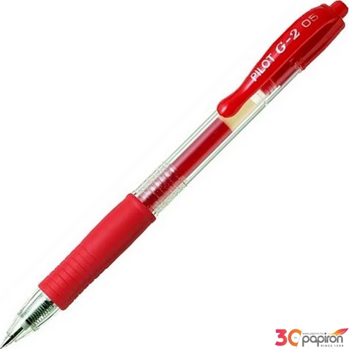 Zseléstoll 0,25 Pilot G-2 nyomógombos toll piros Írószerek PILOT BL-G2-5-R