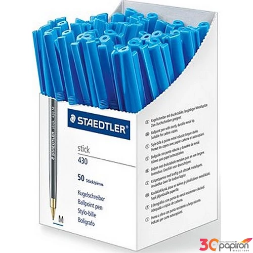 Toll golyós 0,3 Staedtler Stick Document 430F kupakos fekete Írószerek STAEDTLER 430 F-9